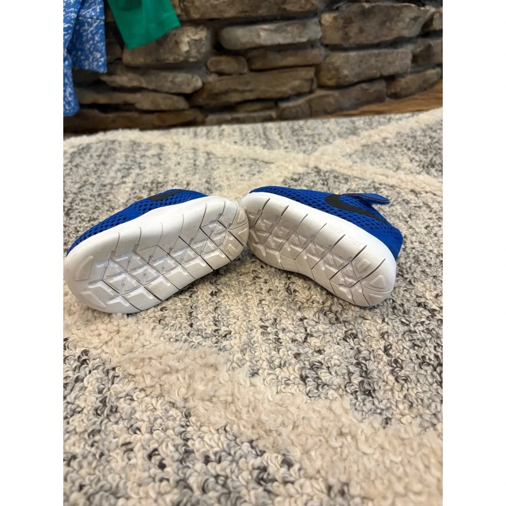 Nike Toddler Shoes Size‎ 3C Blue Mesh Hook & Loop Sneakers Lightweight EUC